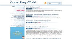 Desktop Screenshot of customessaysworld.com