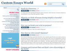 Tablet Screenshot of customessaysworld.com